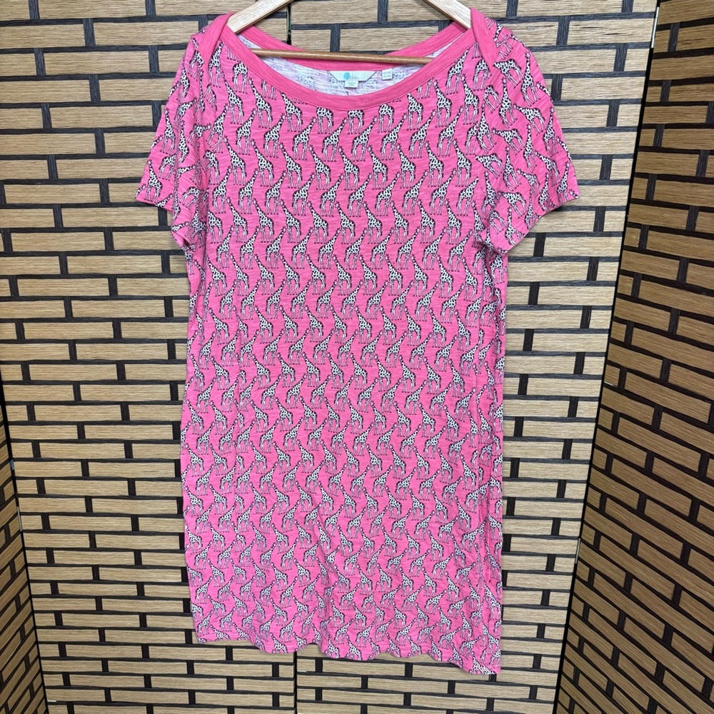 Boden Pink Giraffe Print‎ Dress Size 10